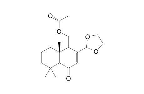 11-Acetoxy-6-oxo-7-drimen-12-al 12-Ethylene Acetal