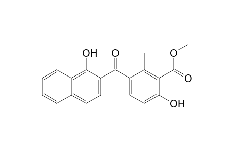 6-Hydroxy-3-(1-hydroxy-2-naphthoyl)-2-methyl-benzoic acid methyl ester