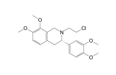 (3S)-2-(2-chloroethyl)-3-(3,4-dimethoxyphenyl)-7,8-dimethoxy-3,4-dihydro-1H-isoquinoline