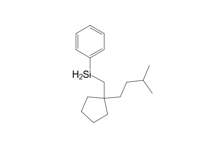1-(3-Methylbutyl)-1-[(phenylsilyl)methyl]cyclopentane
