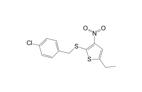 2-[(4-chlorobenzyl)thio]-5-ethyl-3-nitro-thiophene