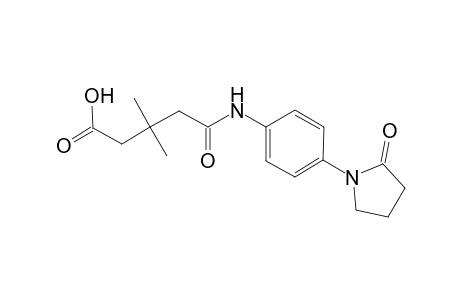 3,3-Dimethyl-4-{[4-(2-oxopyrrolidin-1-yl)phenyl]carbamoyl}butanoic acid