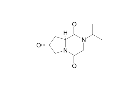 (7R,8aS)-7-hydroxy-2-isopropyl-6,7,8,8a-tetrahydro-3H-pyrrolo[2,1-c]pyrazine-1,4-quinone