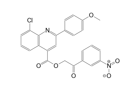 2-(3-nitrophenyl)-2-oxoethyl 8-chloro-2-(4-methoxyphenyl)-4-quinolinecarboxylate