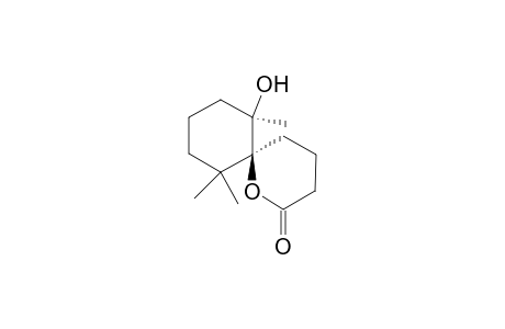 7-Hydroxy-7,11,11-trimethyl-1-oxaspiro[5.5]undecan-2-one