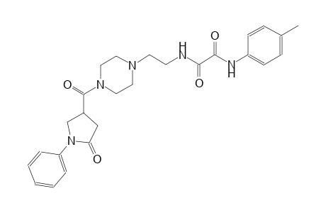 ethanediamide, N~1~-(4-methylphenyl)-N~2~-[2-[4-[(5-oxo-1-phenyl-3-pyrrolidinyl)carbonyl]-1-piperazinyl]ethyl]-