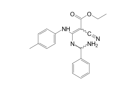 3-[(alpha-aminobenzylidene)amino]-2-cyano-3-(p-toluidino)acrylic acid, ethyl etser