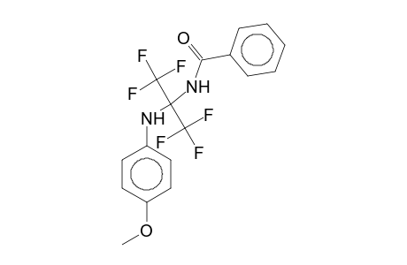 N-[1-(p-Anisidino)-2,2,2-trifluoro-1-(trifluoromethyl)ethyl]benzamide