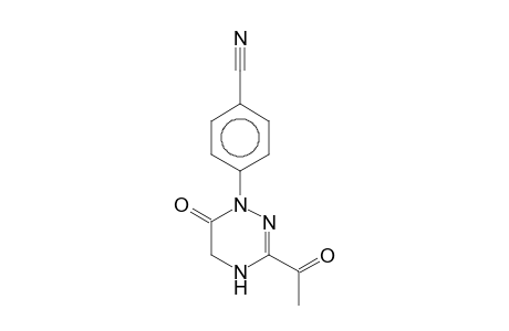4-(3-Acetyl-6-oxo-5,6-dihydro-4H-[1,2,4]triazin-1-yl)benzonitrile