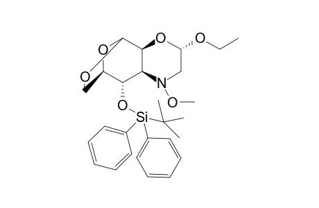 (3Z,7R)-1,6-Anhydro-4-O-(tert-butyldiphenylsilyl)-3-deoxy-2,3-(1-methoxy-3-ethoxymorphono)-.beta.,D-arabino-hexopyranose