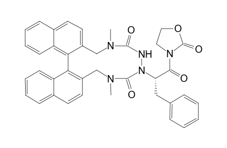 (R)-6-[(1S)-1-Benzyl-2-oxo-2-(2-oxo-1,3-oxazolidin-3-yl)ethyl-4,9-dimethyl-3,4,5,6,7,8,9,10-octahydro-dinaphtho[2,1-f:1',2'-h][1,2,4,11]tetrazacyclododecine-5,8-dione