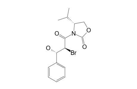N-[2'-BROMO-3'-HYDROXY-3'-PHENYL-1'-OXOPROPYL]-4-ISOPROPYL-2-OXAZOLIDINONE