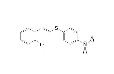 (2-(2-Methoxyphenyl)prop-1-en-1-yl)(4-nitrophenyl)sulfane