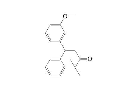 1-(3-Methoxyphenyl)-4-methyl-1-phenylpentan-3-one