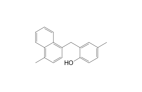 Phenol, 4-methyl-2-[(4-methyl-1-naphthalenyl)methyl]-