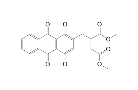 DIMETHYL-2-[(1',4'-DIHYDROXY-9',10'-DIOXO-9',10'-DIHYDROANTHRACEN-2'-YL)-METHYLENE]-BUTANEDIOATE