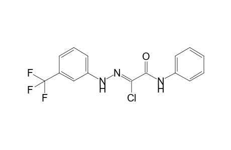 (1Z)-2-anilino-2-keto-N-[3-(trifluoromethyl)phenyl]acetohydrazonoyl chloride