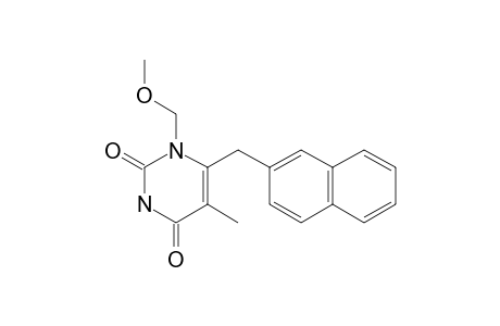 1-METHOXYMETHYL-5-METHYL-6-(2-NAPHTHYLMETHYL)-URACIL