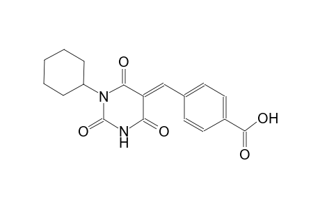 benzoic acid, 4-[(E)-(1-cyclohexyltetrahydro-2,4,6-trioxo-5(2H)-pyrimidinylidene)methyl]-