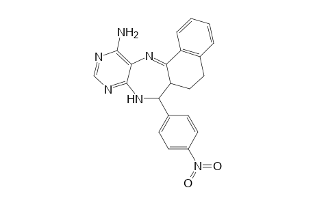 12-Amino-7-(4-nitrophenyl)-6,6a,7,8-tetrahydro-5H-naphtho[1,2-e]pyrimido[4,5-b][1,4]diazepine