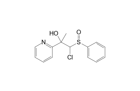 1-[Chloro(phenylsulfinyl)methyl]-1-(2-pyridyl)ethanol