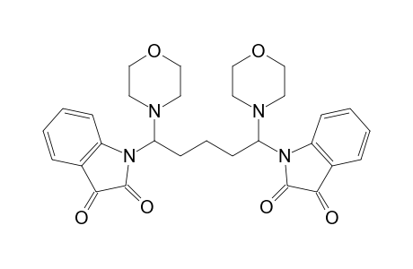 1,5-Bis(indolin-2,3-dione-1-yl)-1,5-Bis(morpholin-4-yl)pentane