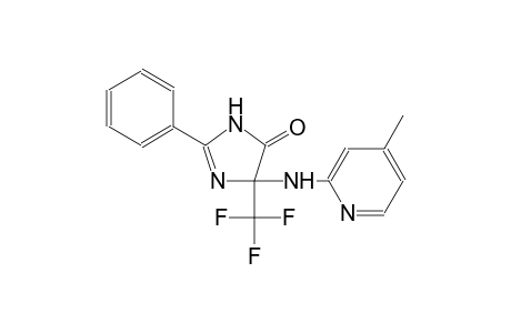 4H-Imidazol-4-one, 3,5-dihydro-5-[(4-methyl-2-pyridinyl)amino]-2-phenyl-5-(trifluoromethyl)-