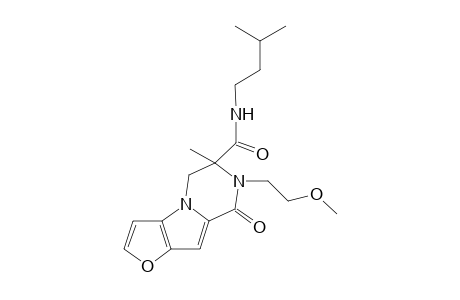 Furo[2',3':4,5]pyrrolo[1,2-a]pyrazine-6-carboxamide, 5,6,7,8-tetrahydro-7-(2-methoxyethyl)-6-methyl-N-(3-methylbutyl)-8-oxo-
