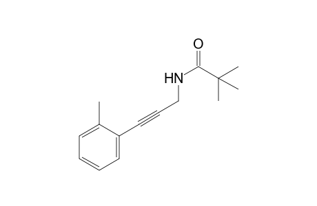 N-(3-(2-methylphenyl)prop-2-ynyl)pivalamide