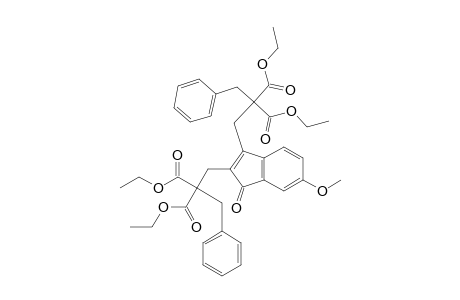 2,3-bis(2-benzyl-2,2-dicarbethoxyethyl)-6-methoxy-1-indenone