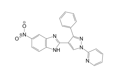 5-Nitro-2-[3-phenyl-1-(pyridin-2-yl)-1H-pyrazol-4-yl]-1H-benzimidazole