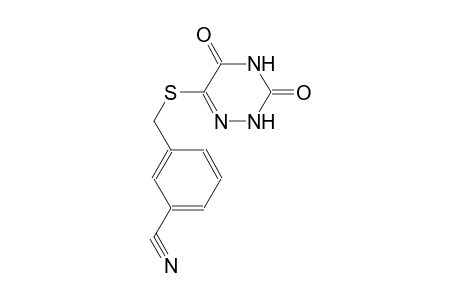 benzonitrile, 3-[[(2,3,4,5-tetrahydro-3,5-dioxo-1,2,4-triazin-6-yl)thio]methyl]-
