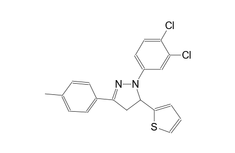 1-(3,4-dichlorophenyl)-3-(4-methylphenyl)-5-(2-thienyl)-4,5-dihydro-1H-pyrazole