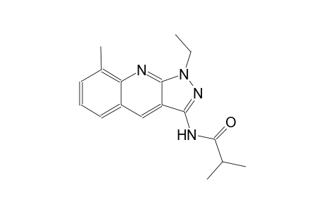 N-(1-ethyl-8-methyl-1H-pyrazolo[3,4-b]quinolin-3-yl)-2-methylpropanamide
