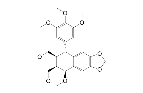 [(5S,6R,7S,8R)-5-methoxy-6-methylol-8-(3,4,5-trimethoxyphenyl)-5,6,7,8-tetrahydrobenzo[f][1,3]benzodioxol-7-yl]methanol
