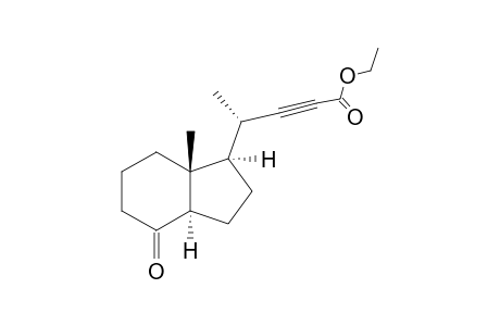 (4S)-4-[(1R,3aR,7aR)-4-keto-7a-methyl-2,3,3a,5,6,7-hexahydro-1H-inden-1-yl]pent-2-ynoic acid ethyl ester