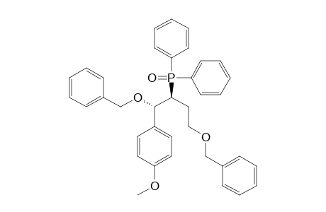 (1R*,2S*)-DIPHENYLPHOSPHINOYL-1-(4-METHOXYPHENYL)-BUTANE-1,4-DIYL-BIS-(BENZYLETHER)