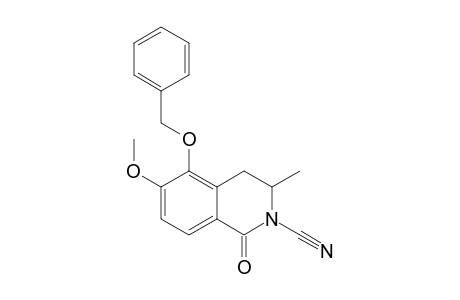 5-Benzyloxy-3-methylcyano-6-methoxy-3,4-dihydroisoquinolin-1(2H)-one