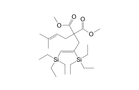 (Z)-Dimethyl 2-(2,3-bis(triethylsilyl)allyl)-2-(3-methylbut-2-en-1-yl)malonate