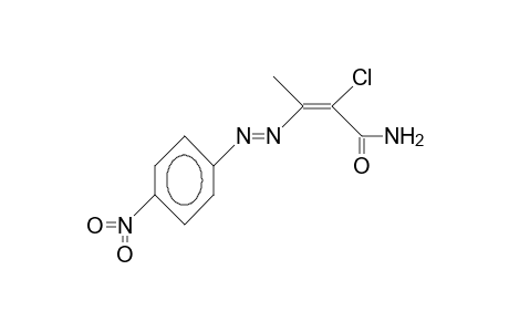 2-Chloro-3-(4-nitro-phenylazo)-2-butenoic acid, amide