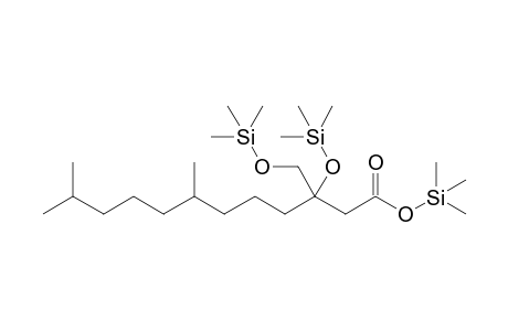 Dodecanoic acid, 7,11-dimethyl-3-trimethylsilyloxy-3- trimethylsilyloxymethyl-, trimethylsilyl ester