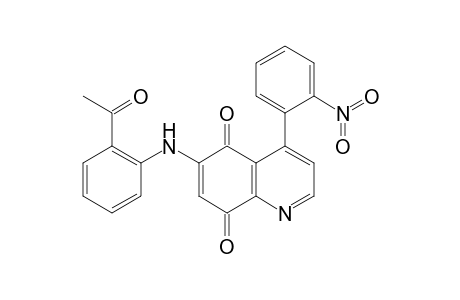 6-(2-acetylanilino)-4-(2-nitrophenyl)quinoline-5,8-dione