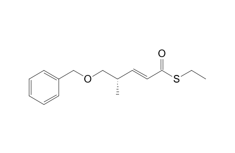 (+)-S-Ethyl (E,4S)-5-(Benzyloxy)-4-methyl-2-pentenethioate