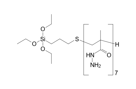 Poly(methacrylhydrazide) triethoxysilyl end group