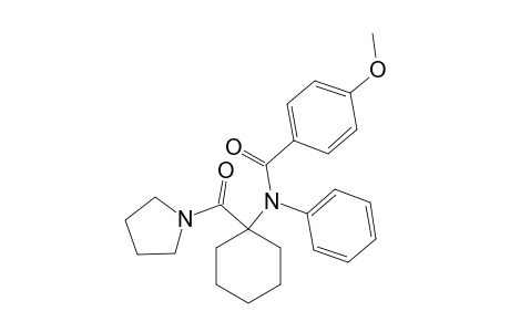 1-(PYRROLIDIN-1-YL)-N-(AMIDO-CYCLOHEXYL)-N-PHENYL-[4-METHOXY-(BENZAMIDE)]