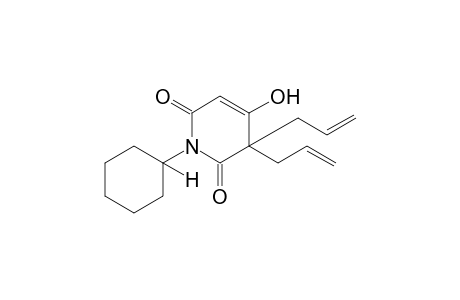 N-cyclohexyl-2,2-diallyl-3-hydroxyglutaconimide