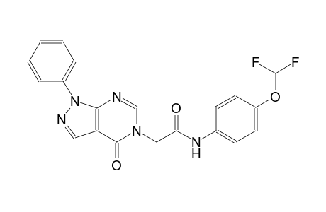 N-[4-(difluoromethoxy)phenyl]-2-(4-oxo-1-phenyl-1,4-dihydro-5H-pyrazolo[3,4-d]pyrimidin-5-yl)acetamide