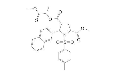 Methyl 4-[(R)-(1-Methoxycarbonyl)ethoxycarbonyl]-5-((S)-naphth-2-yl)-1-(p-toluenesulfonyl)pyrrolidine-2(R)-carboxylate