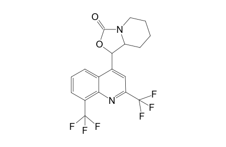 2,8-Di(trifluoromethyl)-4-(1-aza-3-oxa-2-oxo-bicyclo[3.4.0]cyclonona-4-yl)-quinoline