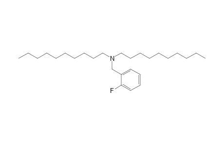 2-Fluorobenzylamine, N,N-didecyl